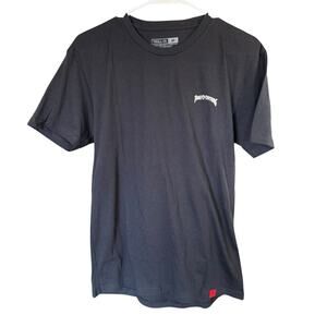 Troll Co T-shirt Say No Tee Black S/S Medium Casual Blue Collar Workwear NWT